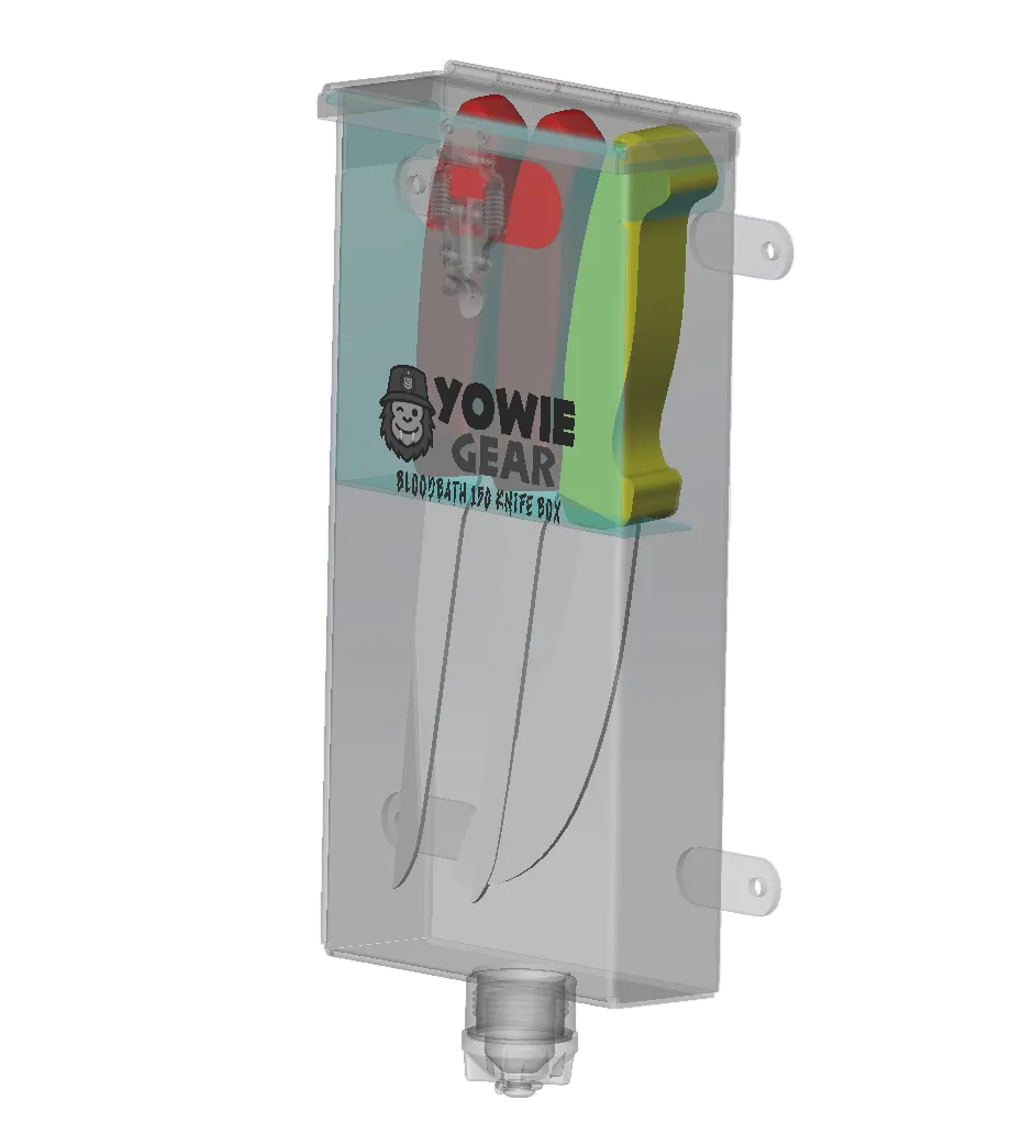 The Bloodbath 150 Sanitiser Soak Knife Box for game hunting and harvesting.