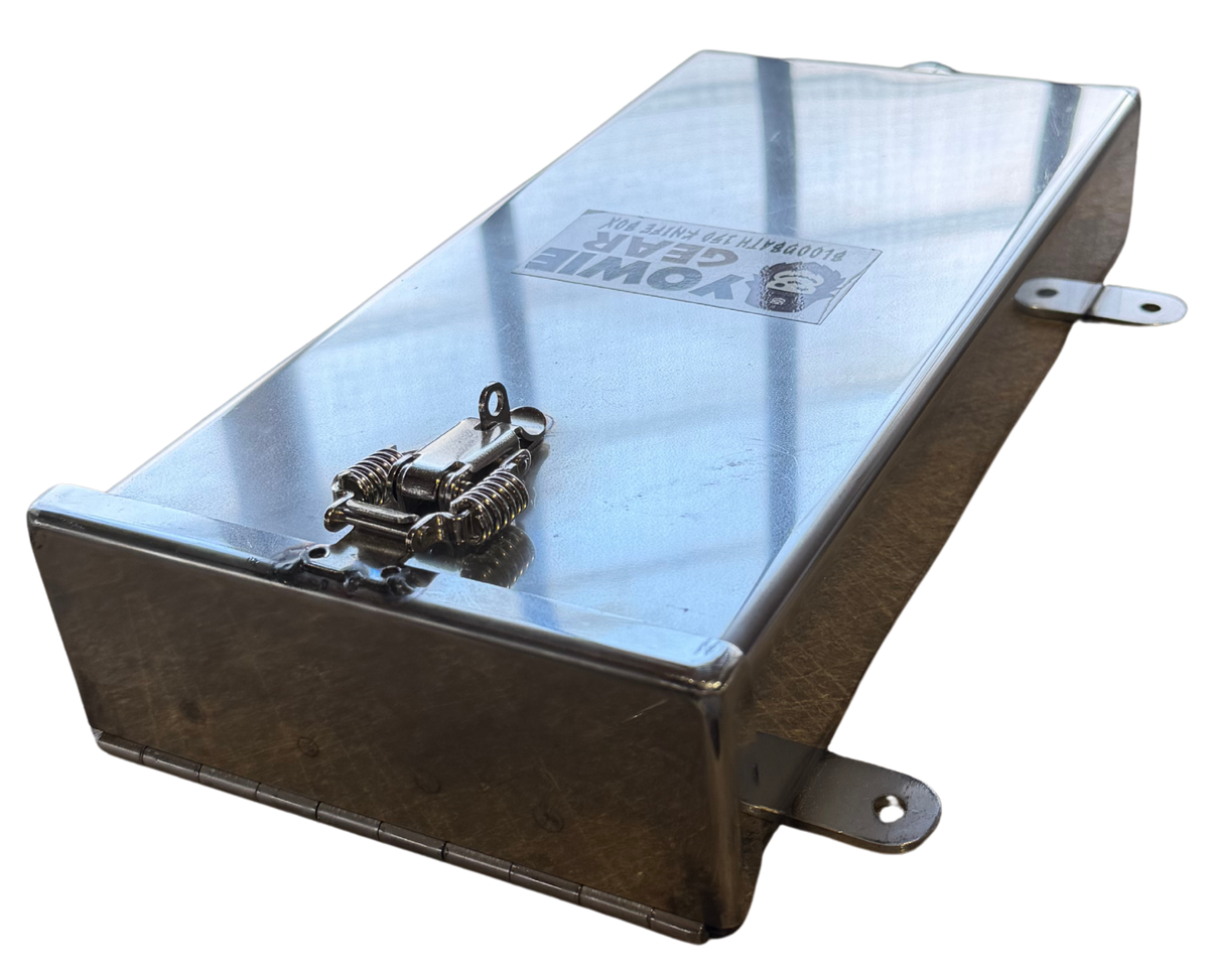 The Bloodbath 300 Sanitiser Soak Knife Box for game hunting and harvesting.