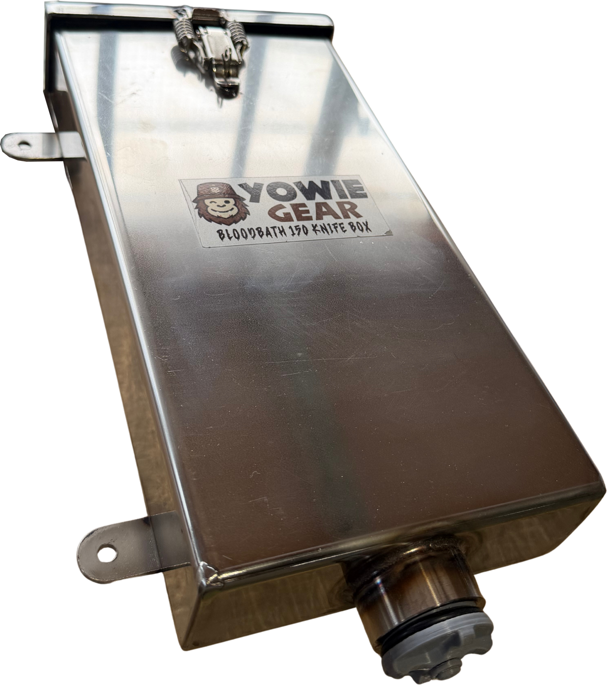 The Bloodbath 150 Sanitiser Soak Knife Box for game hunting and harvesting.